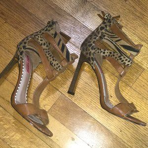 Betsey Johnson- Heels- FFierce Hersey Johnson Leopard  size 8.5